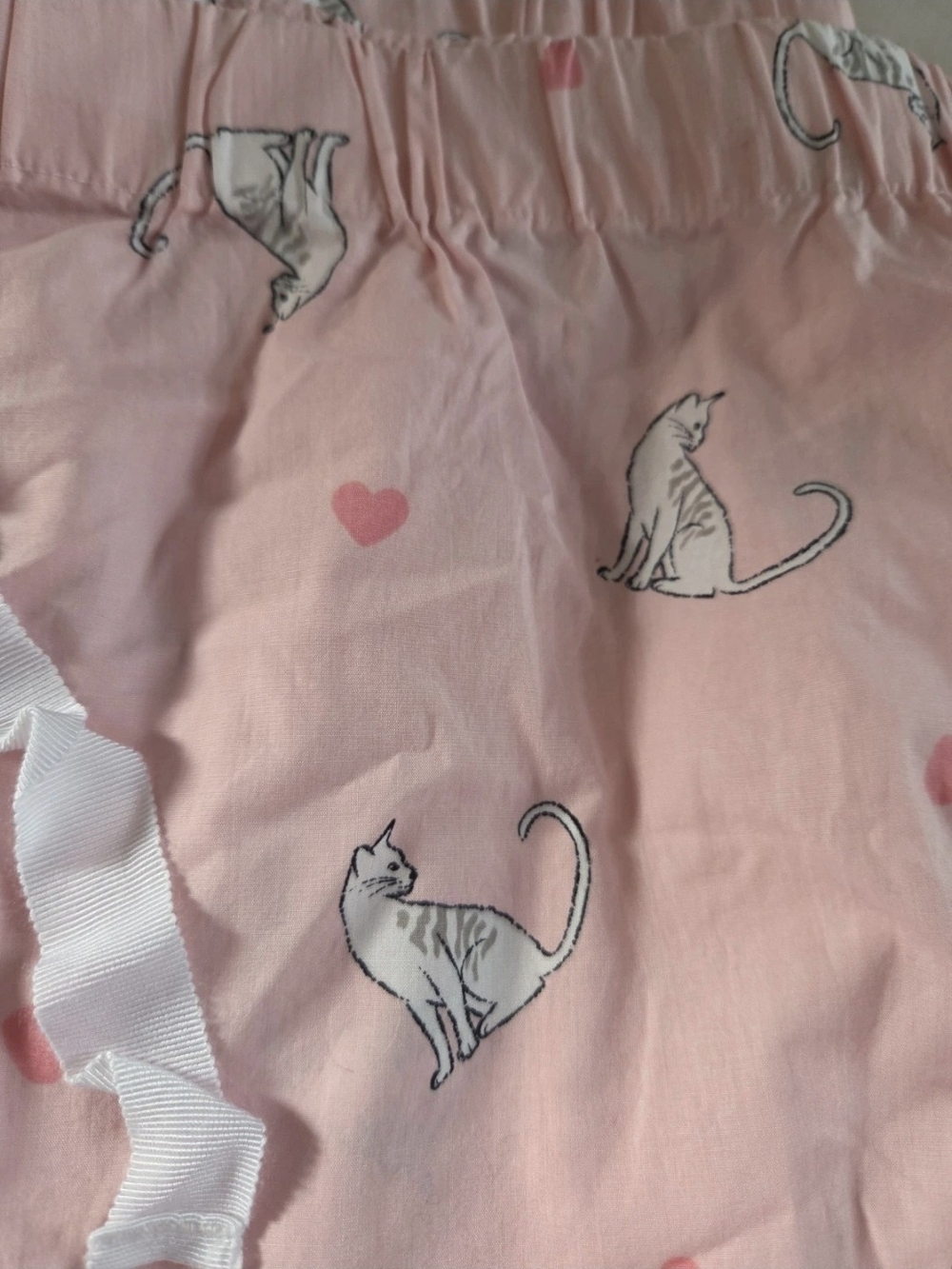 J CREW😻New😻Cat & Heart Pajama/Lounge Pants - Picture 2 of 5